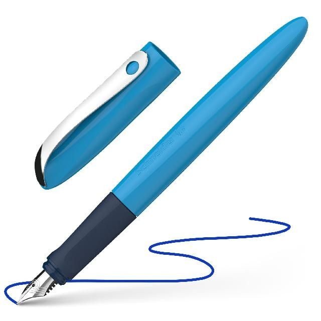 Produktbild: Schneider F&uuml;ller Wavy A blau, Rechts- und Linksh&auml;nder