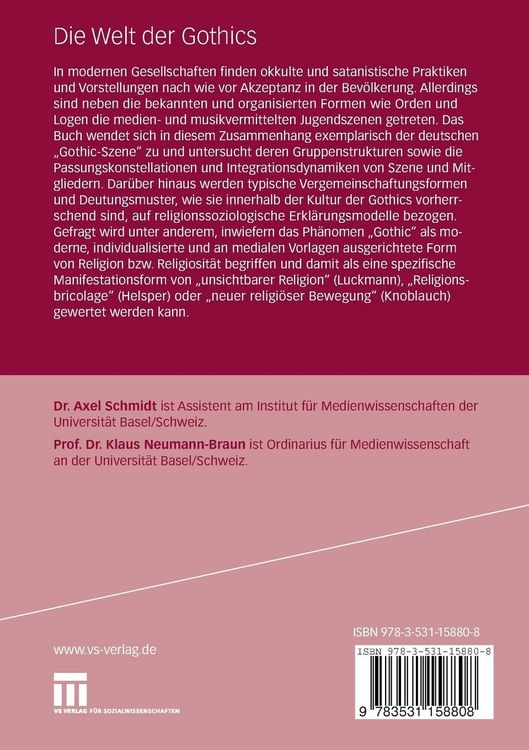 Produktbild: Die Welt der Gothics