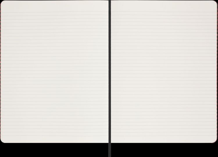 Produktbild: Moleskine Shine Sammlerbox Notizbuch rot (XL, liniert, fester Einband) Umschlag rot Kaweco F&uuml;llfederhalter, schwarz
