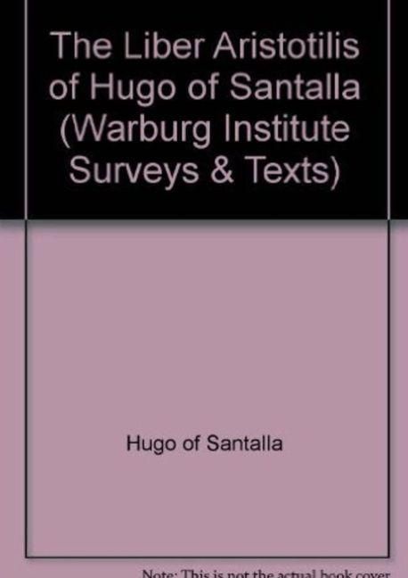 Produktbild: The "Liber Aristotilis" of Hugo of Santalla