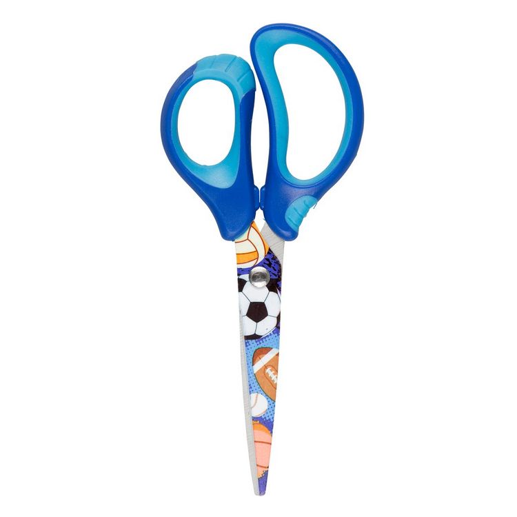 Produktbild: Idena Schere Ball mit Softgriff blau 15cm