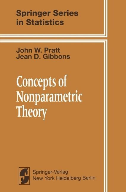Produktbild: Concepts of Nonparametric Theory