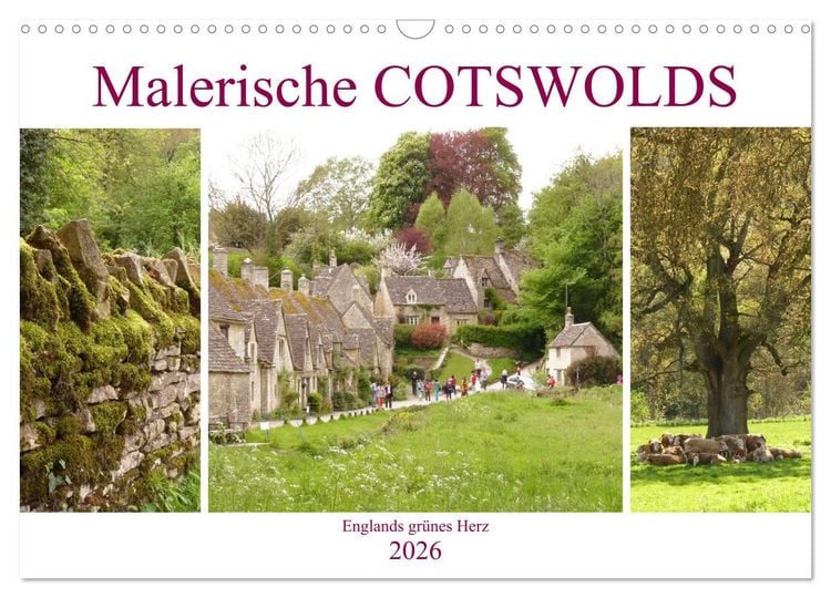 Produktbild: Malerische Cotswolds (Wandkalender 2026 DIN A3 quer), CALVENDO Monatskalender