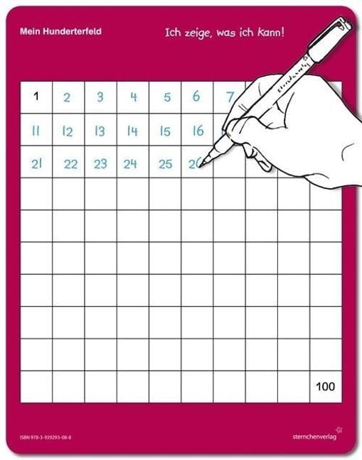 Produktbild: Mein Hunderterfeld mit Stift