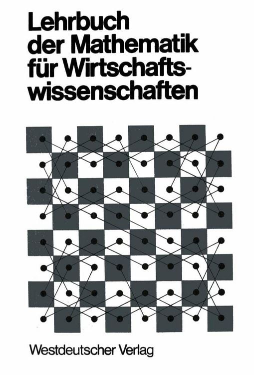 Produktbild: Lehrbuch der Mathematik f&uuml;r Wirtschaftswissenschaften