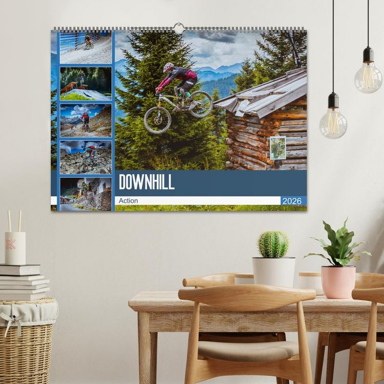 Produktbild: Downhill Action (Wandkalender 2026 DIN A2 quer), CALVENDO Monatskalender