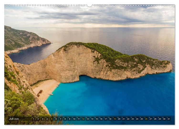Produktbild: Zakynthos - Griechische Idylle im Ionischen Meer (Wandkalender 2026 DIN A2 quer), CALVENDO Monatskalender