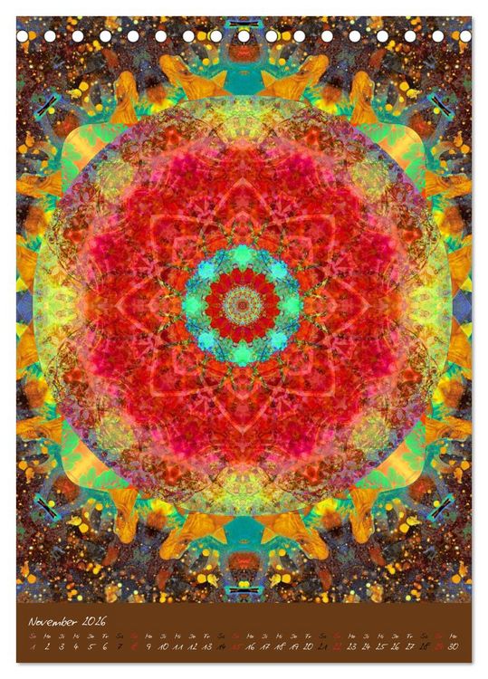 Produktbild: FLORALE MANDALAS (Tischkalender 2026 DIN A5 hoch), CALVENDO Monatskalender