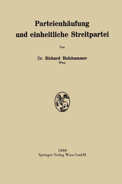 Produktbild: Parteienh&auml;ufung und einheitliche Streitpartei