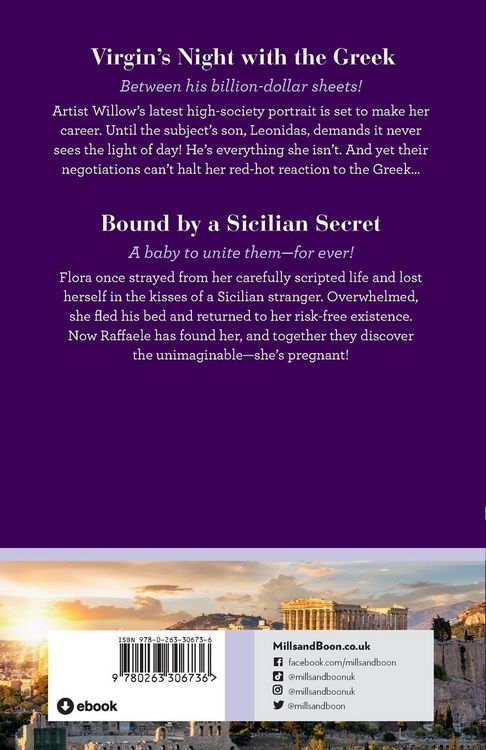 Produktbild: Virgin's Night With The Greek / Bound By A Sicilian Secret