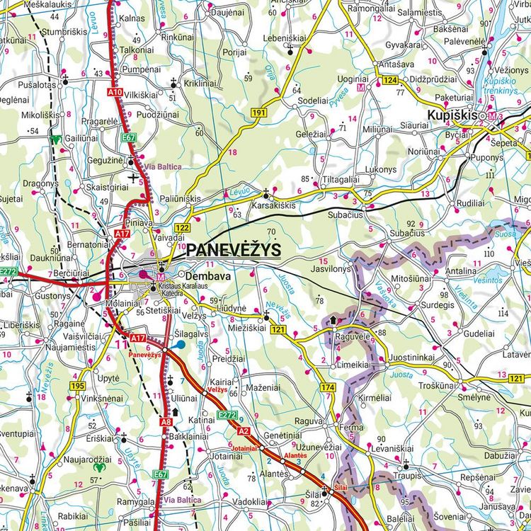 Produktbild: freytag & berndt Stra&szlig;enkarte Baltikum 1:400.000
