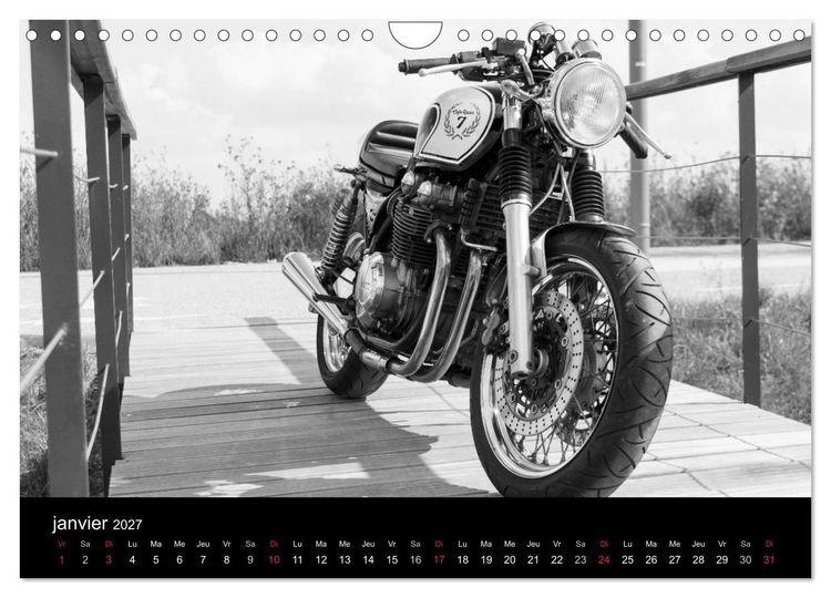 Produktbild: Une moto de caract&egrave;re (Calendrier mural 2027 DIN A4 vertical), CALVENDO calendrier mensuel