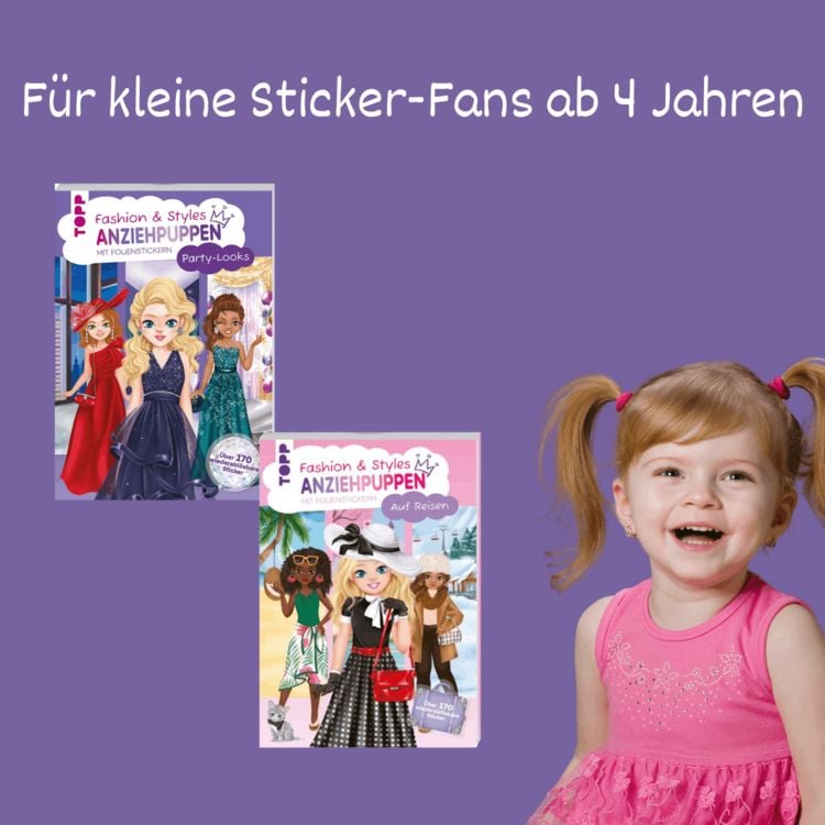 Produktbild: Fashion & Styles: Anziehpuppen mit Folienstickern. Party-Looks