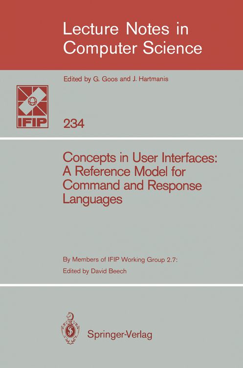 Produktbild: Concepts in User Interfaces