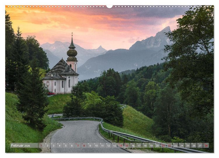 Produktbild: Verzauberte Bergwelten (hochwertiger Premium Wandkalender 2026 DIN A2 quer), Kunstdruck in Hochglanz