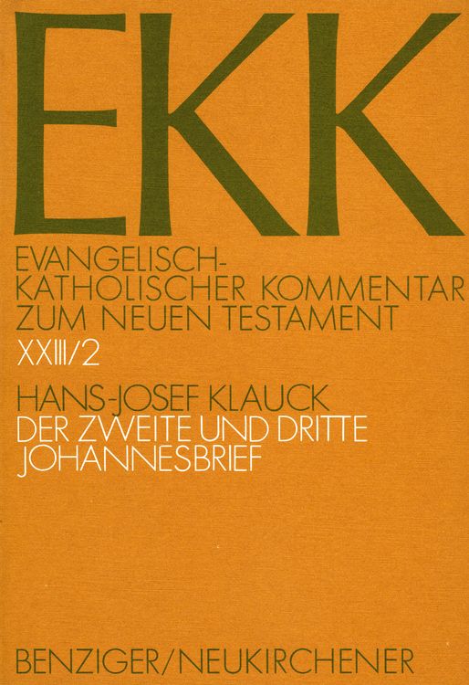 Produktbild: Der zweite und dritte Johannesbrief, EKK XXIII/2