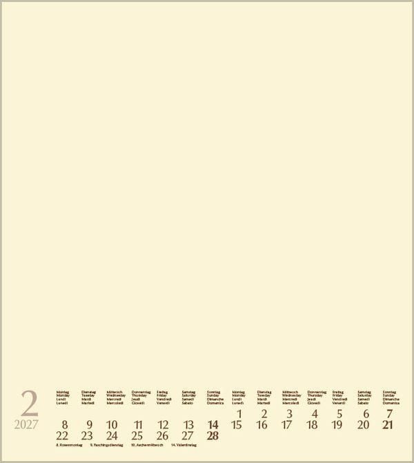 Produktbild: Foto-Malen-Basteln Bastelkalender chamois 2027