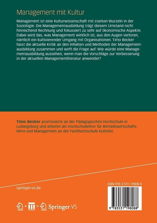 Produktbild: Management mit Kultur