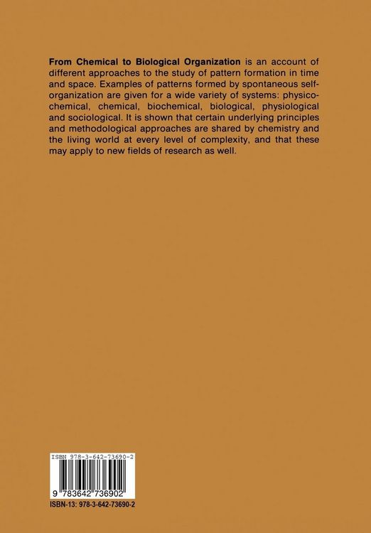 Produktbild: From Chemical to Biological Organization