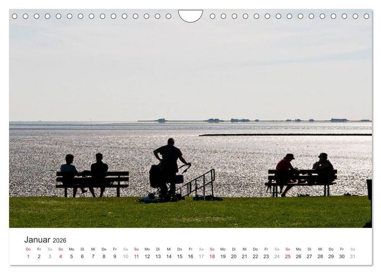 Produktbild: Hallig Hooge - zwischen Himmel und Erde (Wandkalender 2026 DIN A4 quer), CALVENDO Monatskalender