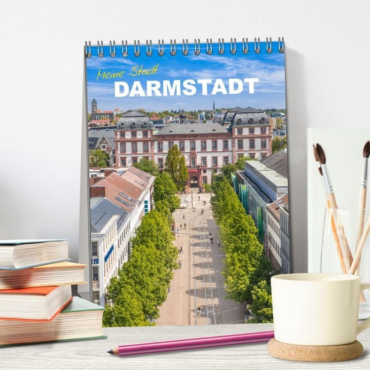 Produktbild: Meine Stadt Darmstadt (Tischkalender 2026 DIN A5 hoch), CALVENDO Monatskalender