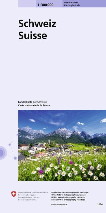 Bild vom Artikel Generalkarte der Schweiz 1:300 000 vom Autor Bundesamt für Landestopografie swisstopo