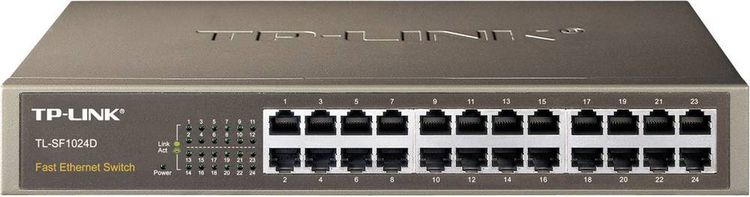 Produktbild: TP-LINK TL-SF1024D TL-SF1024D Netzwerk Switch 24 Port 100MBit/s
