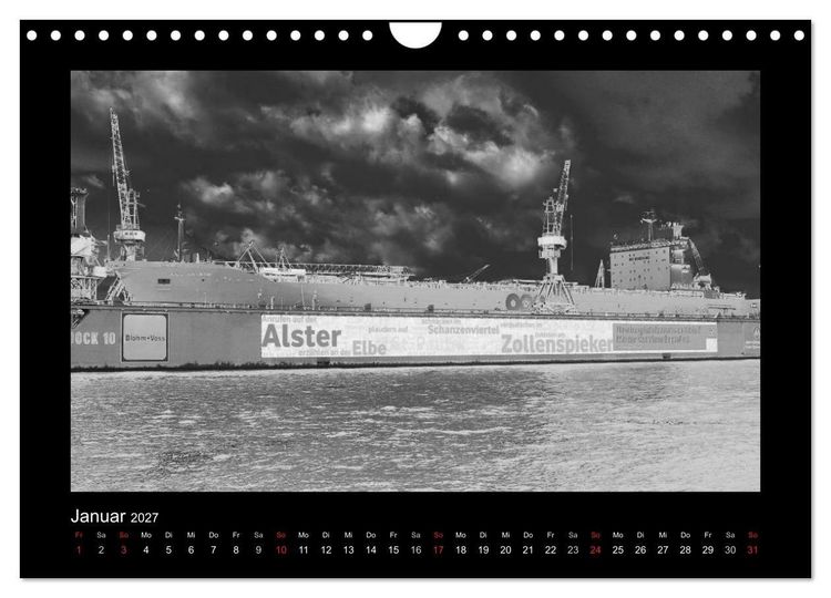 Produktbild: Schiffe anders (Wandkalender 2027 DIN A4 quer), CALVENDO Monatskalender