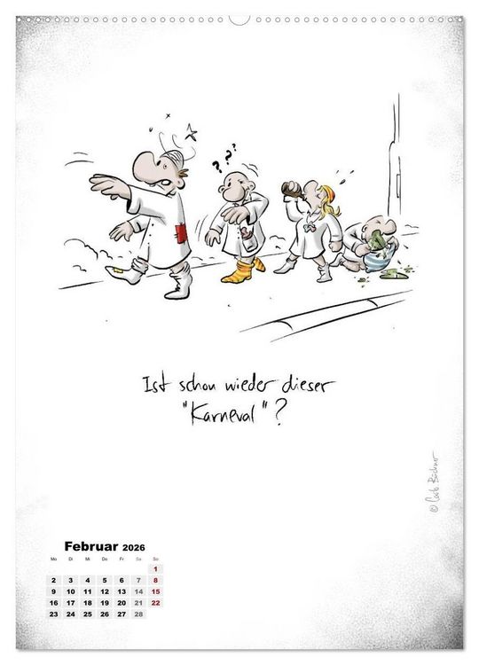 Produktbild: NEUES JAHR, NEUER SPASS... (Wandkalender 2026 DIN A2 hoch), CALVENDO Monatskalender