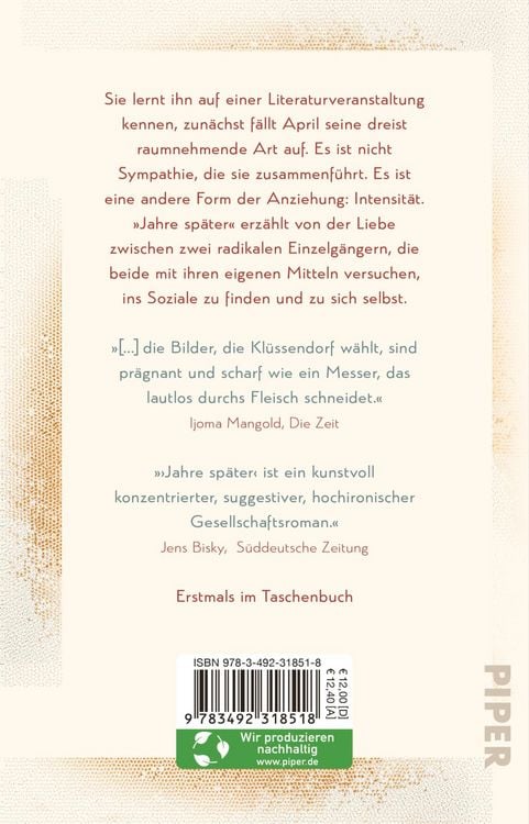 Produktbild: Jahre sp&auml;ter