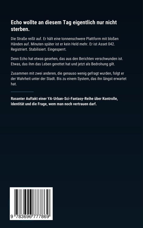 Produktbild: ECHO UND DER RISS UNTER DER STADT