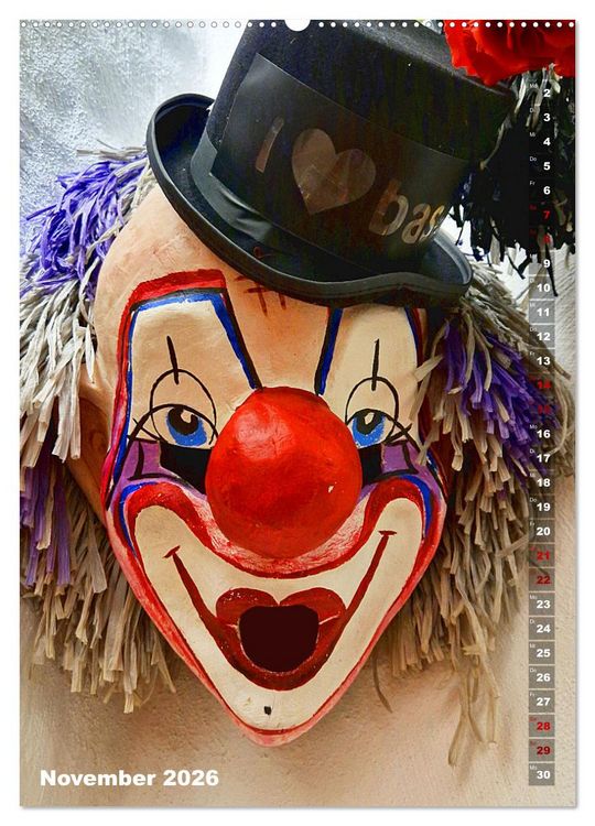 Produktbild: Leben, lachen, Narren (Wandkalender 2026 DIN A2 hoch), CALVENDO Monatskalender