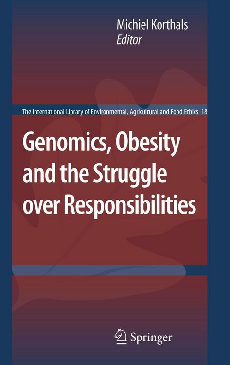 Produktbild: Genomics, Obesity and the Struggle over Responsibilities