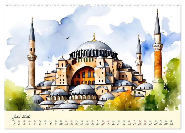 Produktbild: T&uuml;rkei - Land auf zwei Kontinenten (Wandkalender 2026 DIN A2 quer), CALVENDO Monatskalender