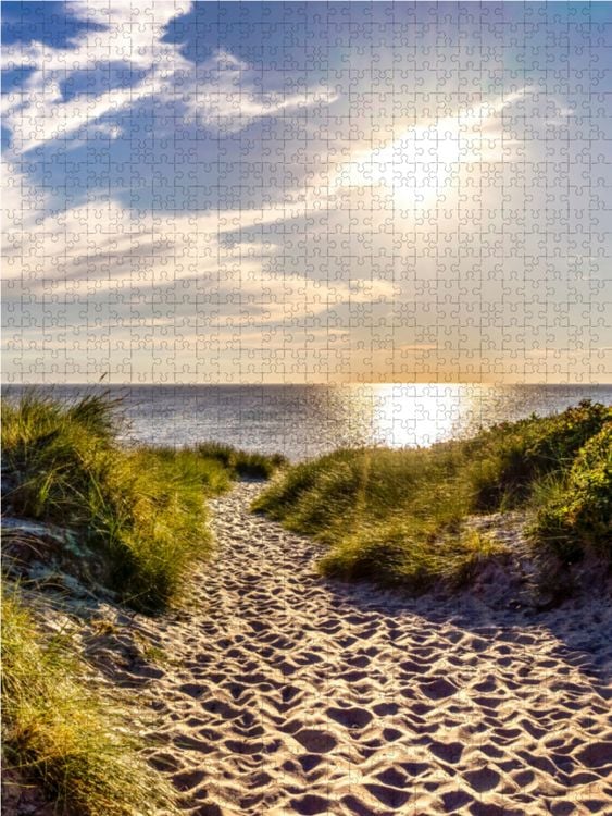 Produktbild: CALVENDO Puzzle Sandweg zum Meer am Weststrand 1000 Teile Lege-Gr&ouml;&szlig;e 48 x 64 cm Foto-Puzzle Bild von Andrea Dreegmeyer