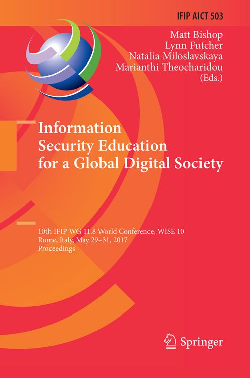 Produktbild: Information Security Education for a Global Digital Society
