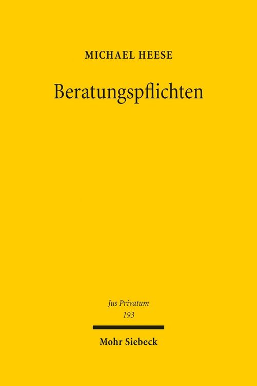 Produktbild: Beratungspflichten