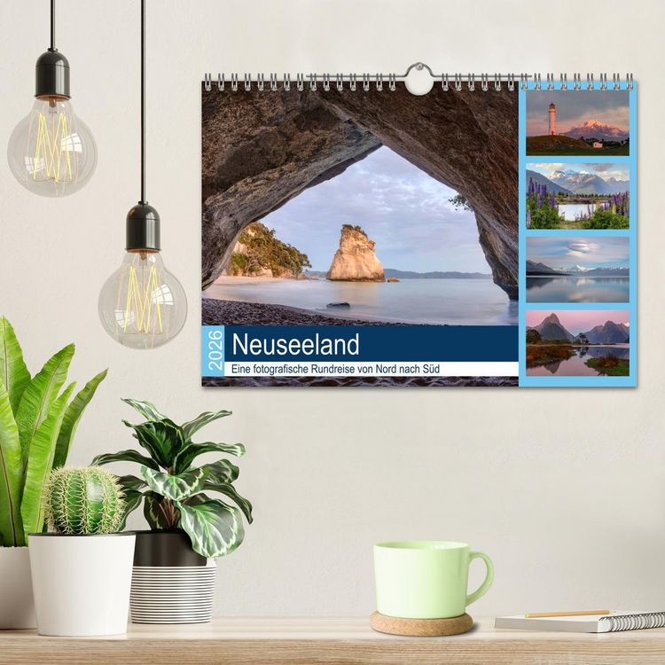 Produktbild: Neuseeland - Eine fotografische Rundreise von Nord nach S&uuml;d (Wandkalender 2026 DIN A4 quer), CALVENDO Monatskalender