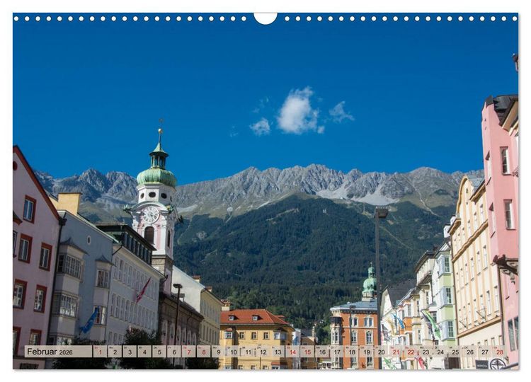 Produktbild: Innsbruck - Die Stadt im Herzen der Alpen (Wandkalender 2026 DIN A3 quer), CALVENDO Monatskalender