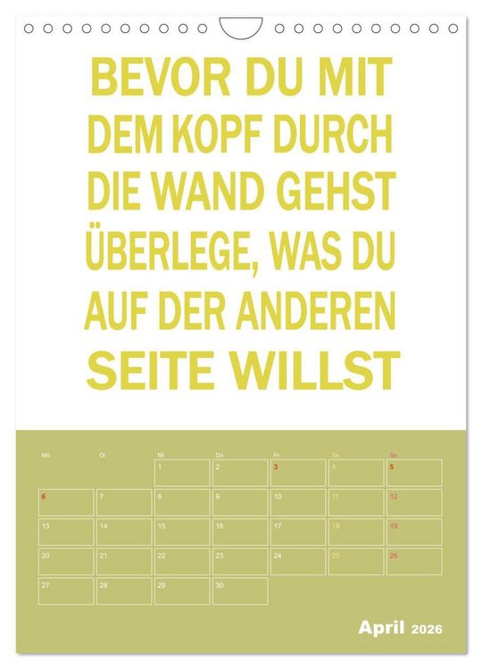 Produktbild: Memo an mich mit Jahresplaner (Wandkalender 2026 DIN A4 hoch), CALVENDO Monatskalender