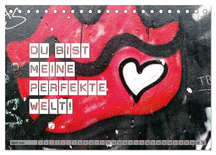 Produktbild: F&uuml;r meinen Lieblingsmenschen (Tischkalender 2026 DIN A5 quer), CALVENDO Monatskalender