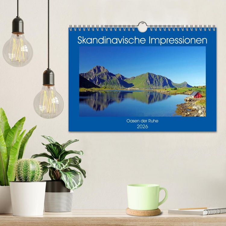 Produktbild: Skandinavische Impressionen - Oasen der Ruhe (Wandkalender 2026 DIN A4 quer), CALVENDO Monatskalender