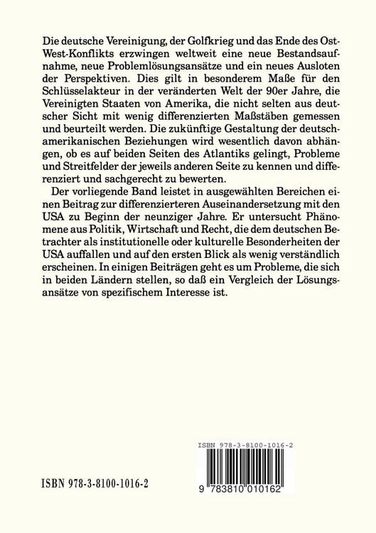 Produktbild: Die USA am Beginn der neunziger Jahre
