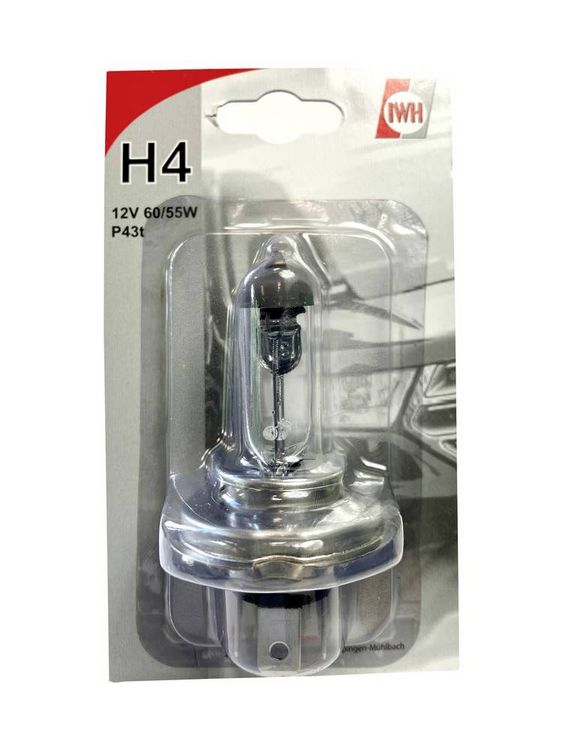 Produktbild: IWH 019354 Halogen Leuchtmittel H4 55/60W 12V