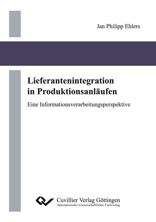 Produktbild: Lieferantenintegration in Produktionsanl&auml;ufen
