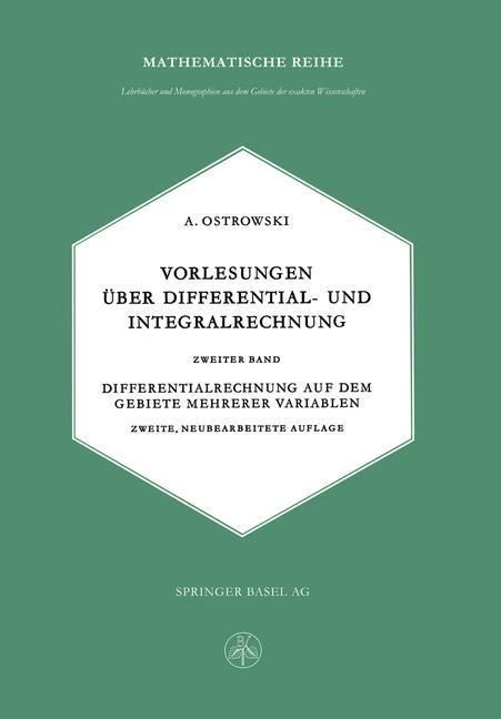 Produktbild: Vorlesungen &uuml;ber Differential- und Integralrechnung