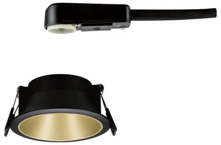 Produktbild: Paulmann 93395 LED-Einbauleuchte GU10 Schwarz (matt), Gold