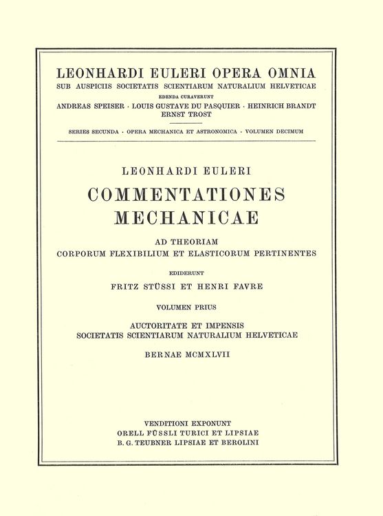 Produktbild: Commentationes mechanicae ad theoriam motus punctorum pertinentes 2nd part