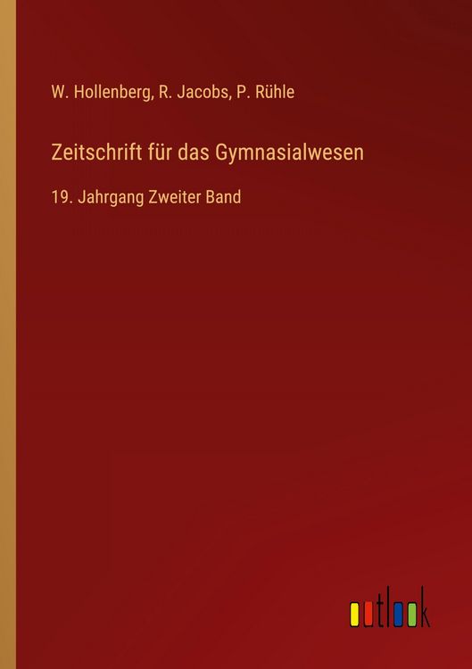 Produktbild: Zeitschrift f&uuml;r das Gymnasialwesen