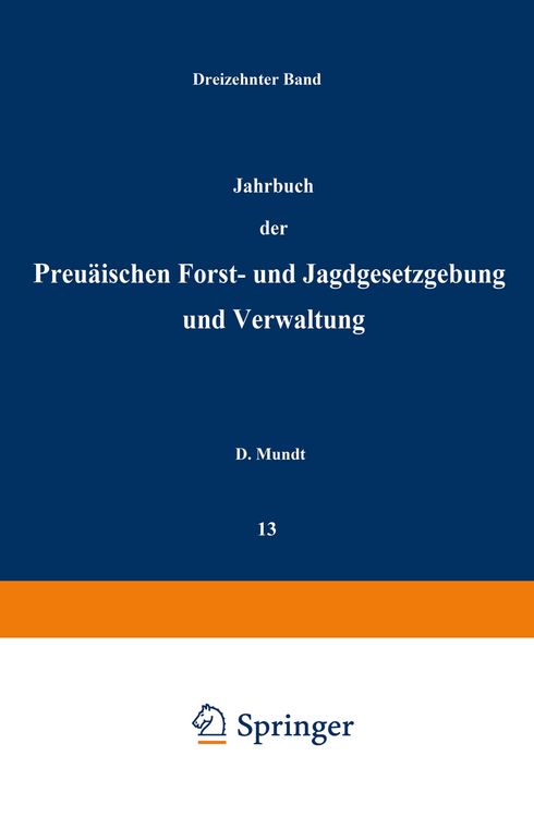Produktbild: Jahrbuch der Preu&szlig;ischen forst- und Jagdgesetzgebung und Verwaltung